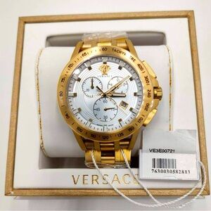 Versace Chrono Master Watch -Gold